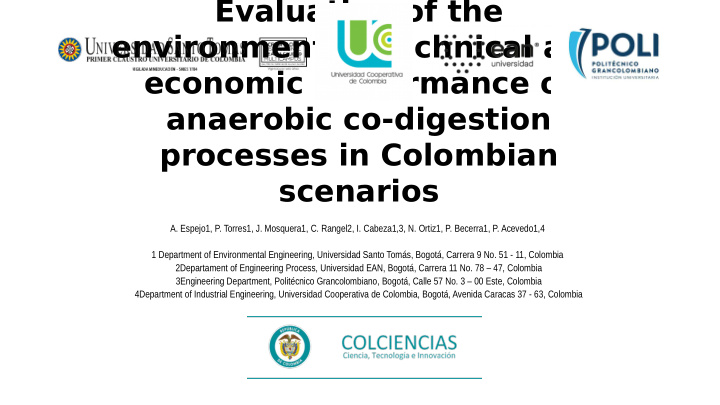 evaluation of the environmental technical and economic
