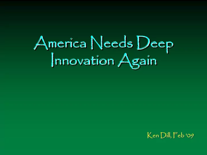 america needs deep america needs deep america needs deep