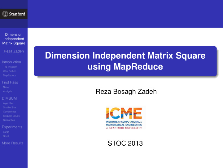 dimension independent matrix square