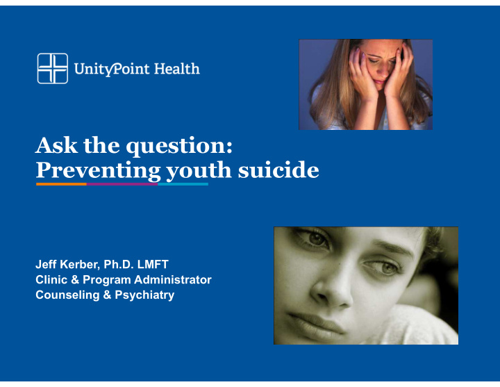 ask the question preventing youth suicide