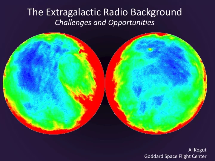 the extragalactic radio background