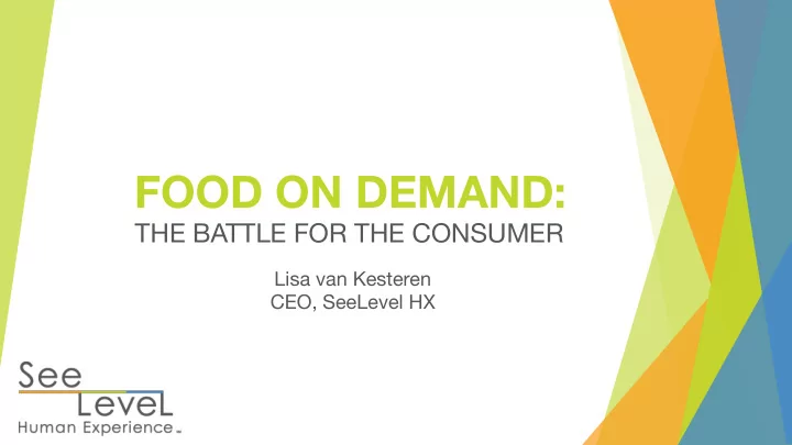 food on demand