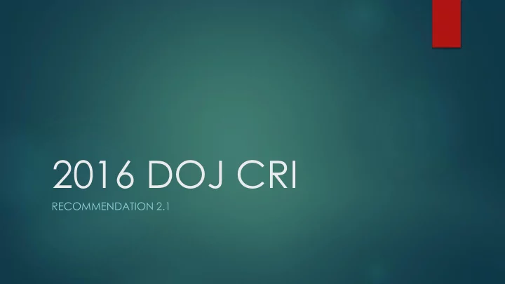 2016 doj cri