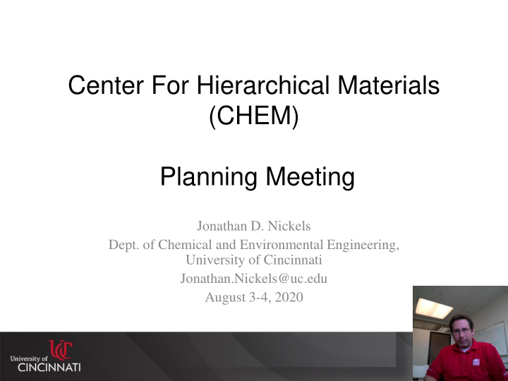 chem planning meeting