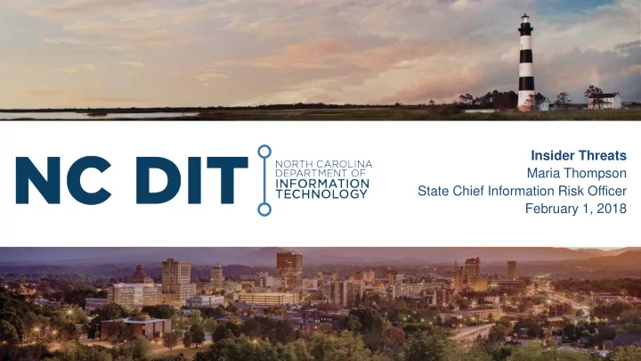 insider threats maria thompson state chief information