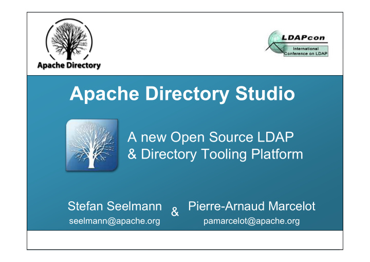 apache directory studio