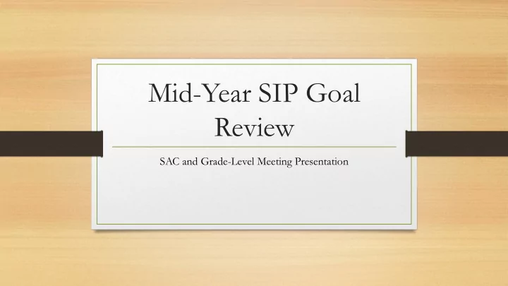 mid year sip goal review