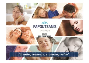 Creating wellness, producing value  Creating wellness, producing value  Disclaimer