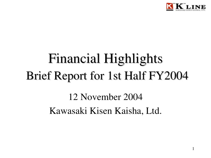 financial highlights financial highlights