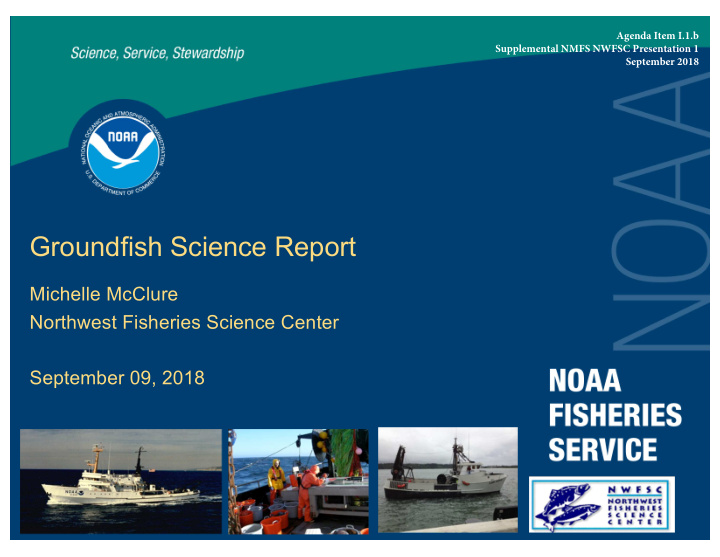 groundfish science report