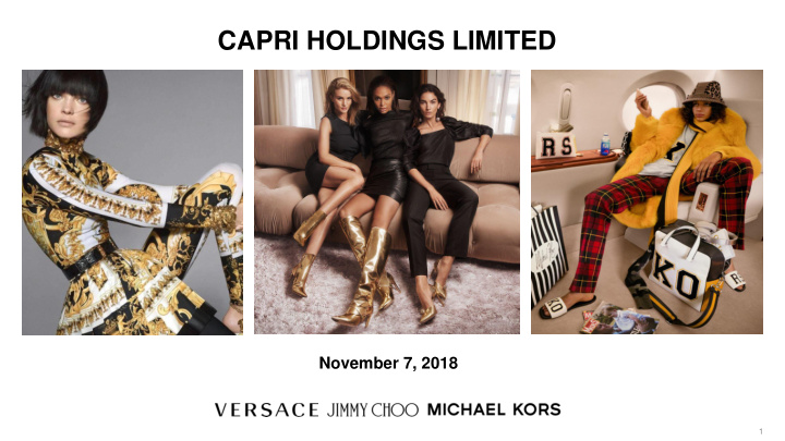 capri holdings limited