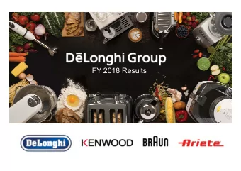 FY 2018 Results FY 2018 RESULTS ( continuing operations )  Definitions &amp; assumptions  In