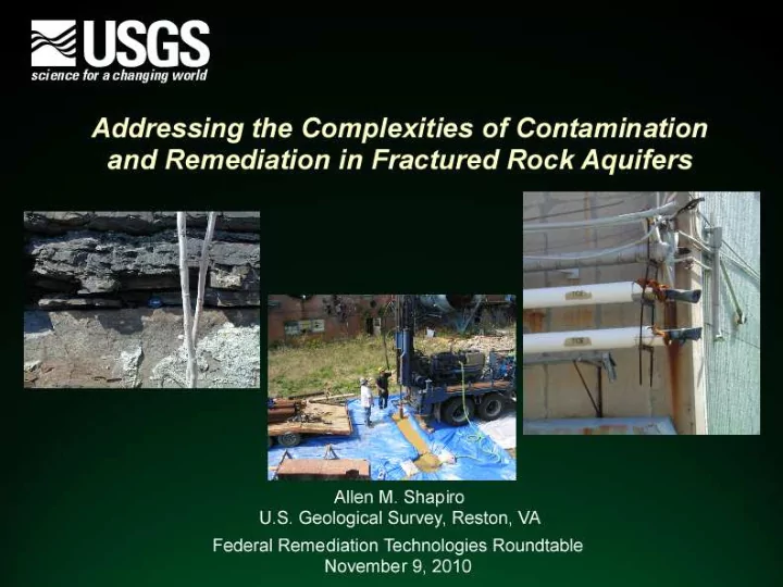 characteristics and complexities of fractured rock