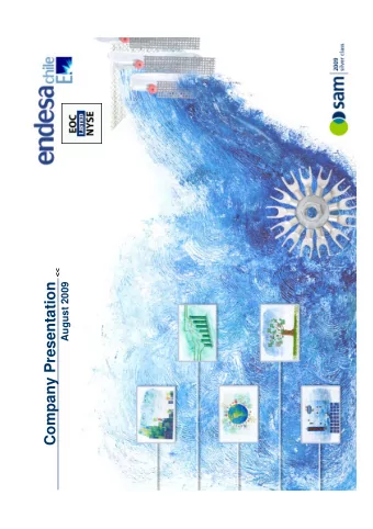 Company Presentation  August 2009 Who is Endesa Chile?  Multinational private electricity