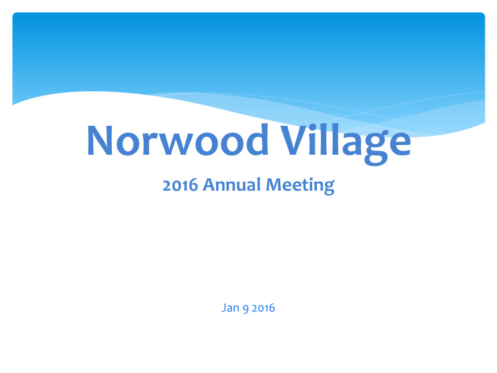 norwood village