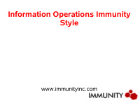information operations immunity style