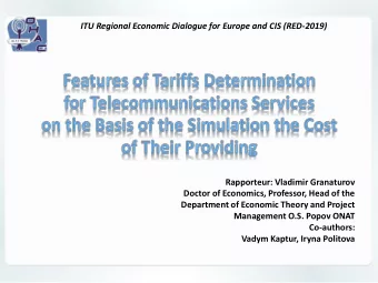 Vadym Kaptur, Iryna Politova  Reasons of Research  Methodical difficulties in development and