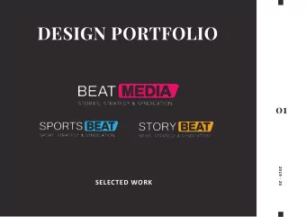 DESIGN PORTFOLIO  01  2019 - 20  SELECTED WORK  Innovative,  2  Creative,  Passionate,