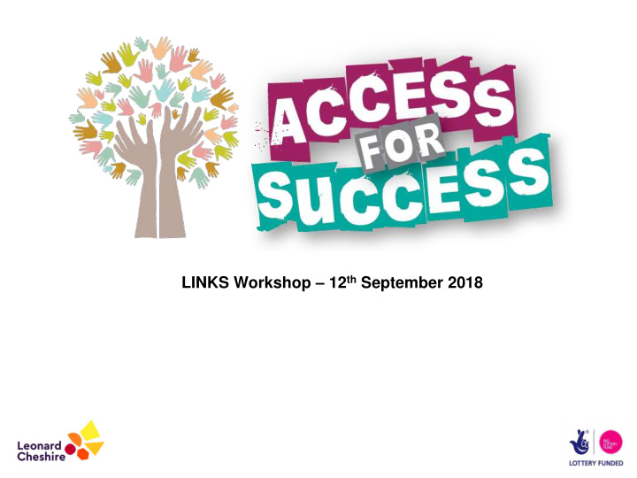 links workshop 12 th september 2018 agenda