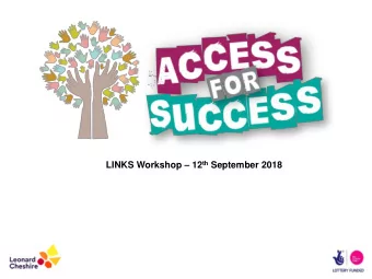 LINKS Workshop  12 th September 2018  Agenda  Introductions  What is Resilience  The