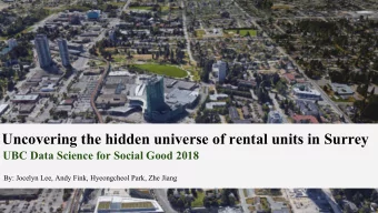 Uncovering the hidden universe of rental units in Surrey  UBC Data Science for Social Good 2018