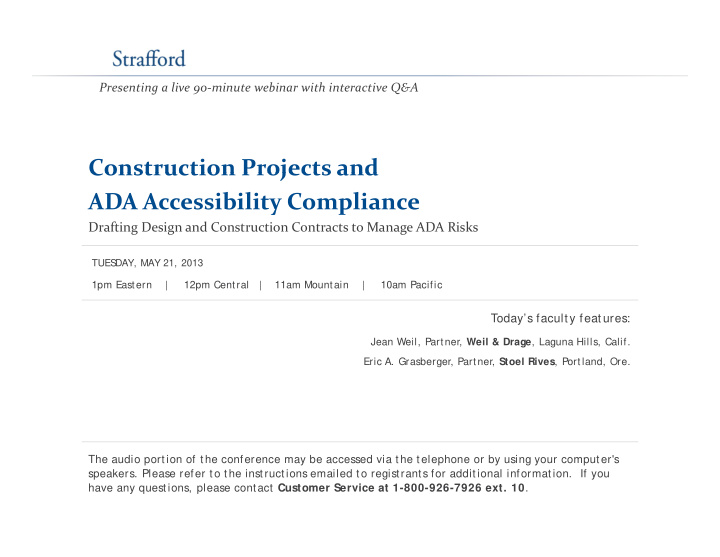 construction projects and construction projects and ada