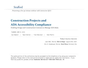 Construction Projects and Construction Projects and ADA Accessibility Compliance Drafting Design
