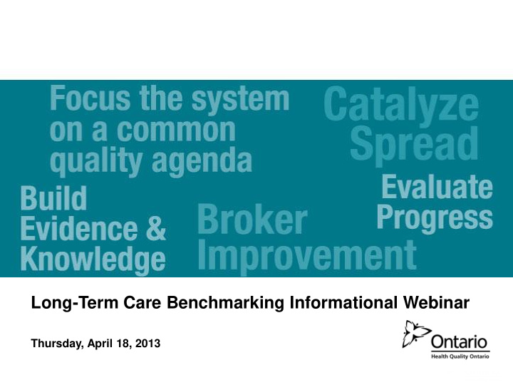 long term care benchmarking informational webinar