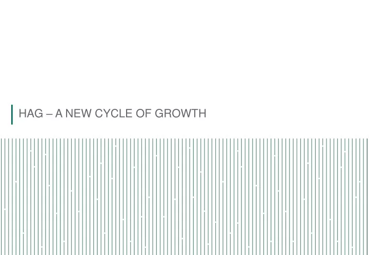 hag a new cycle of growth