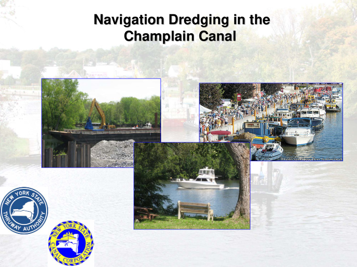 navigation dredging in the navigation dredging in the