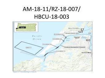 HBCU-18-003  Proposal  The applicant has submitted Post-Acknowledgment  Plan Amendments