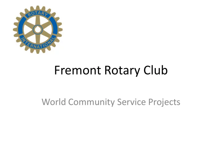 fremont rotary club