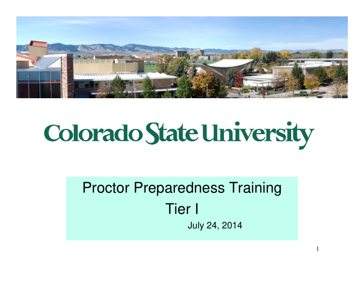 proctor preparedness training tier i
