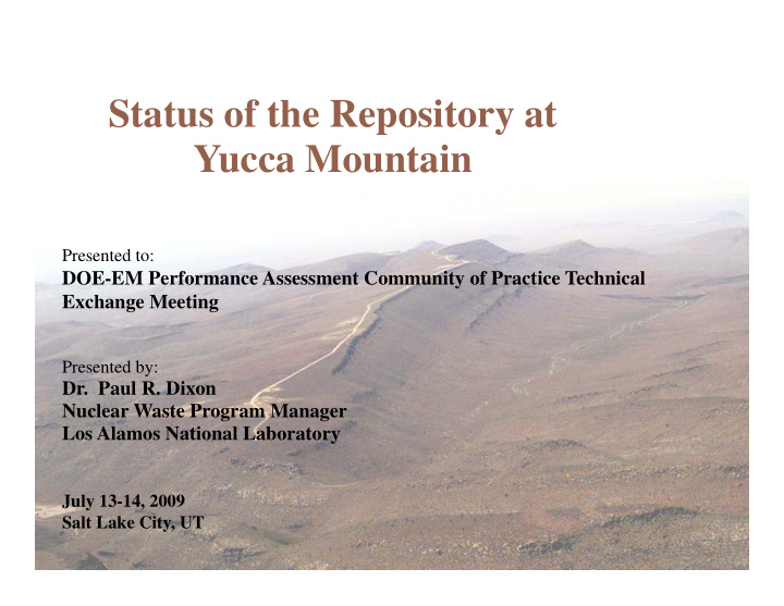 status of the repository at status of the repository at