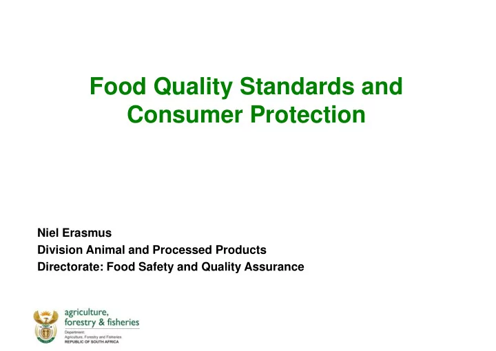 consumer protection