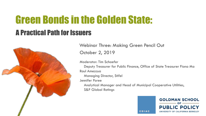 green bonds in the golden state