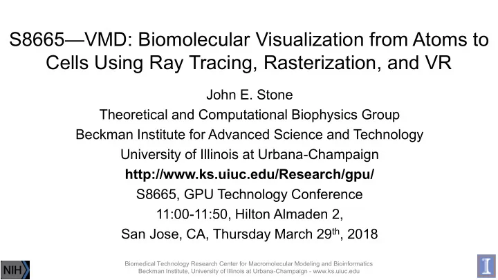 s8665 vmd biomolecular visualization from atoms to