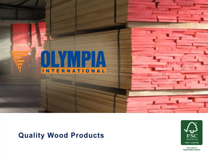 olympia international v is a holding company