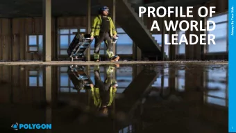 PROFILE OF  Always By Your Side.  A WORLD  LEADER  1  Always By Your Side.  All crucial for human