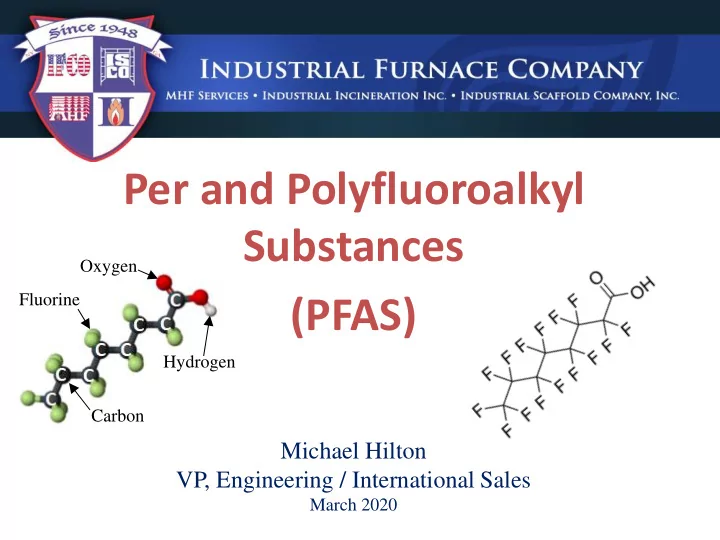 per and polyfluoroalkyl