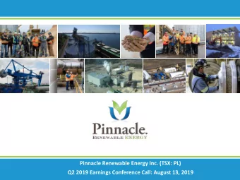 Pinnacle Renewable Energy Inc. (TSX: PL)  A preliminary prospectus and an amended and restated