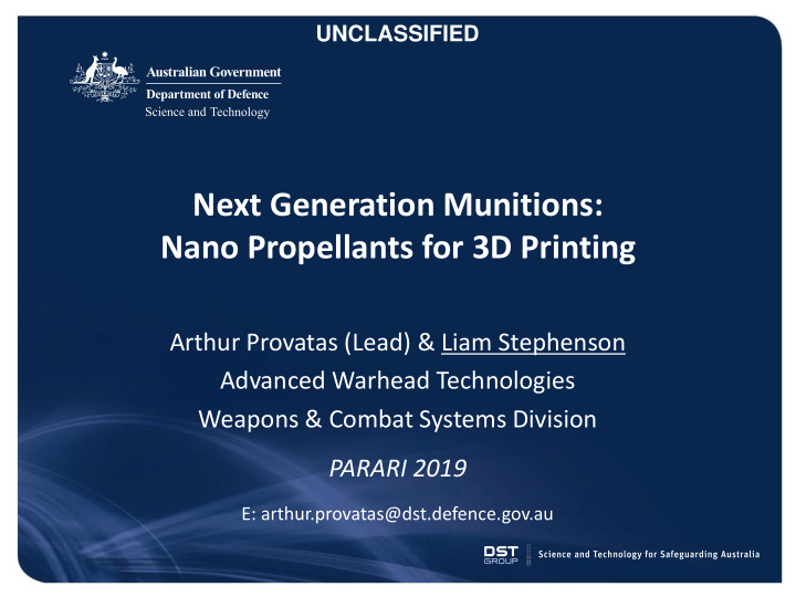 next generation munitions nano propellants for 3d printing