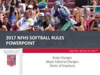 2017 nfhs softball rules powerpoint
