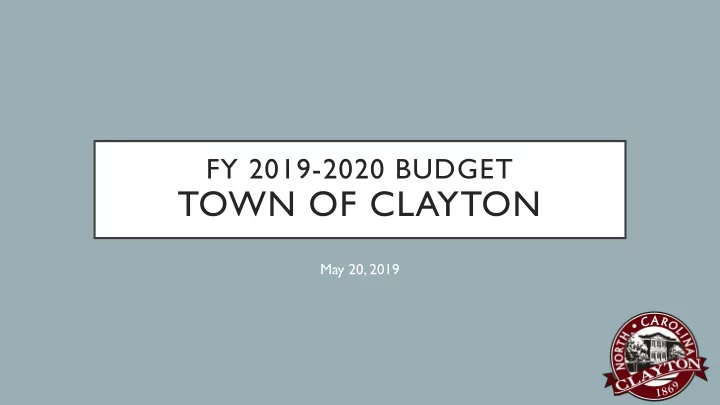 town of clayton