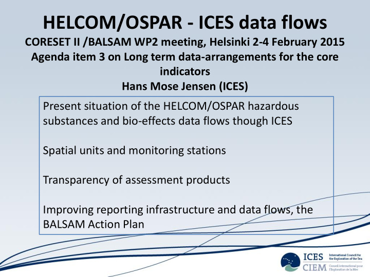 helcom ospar ices data flows