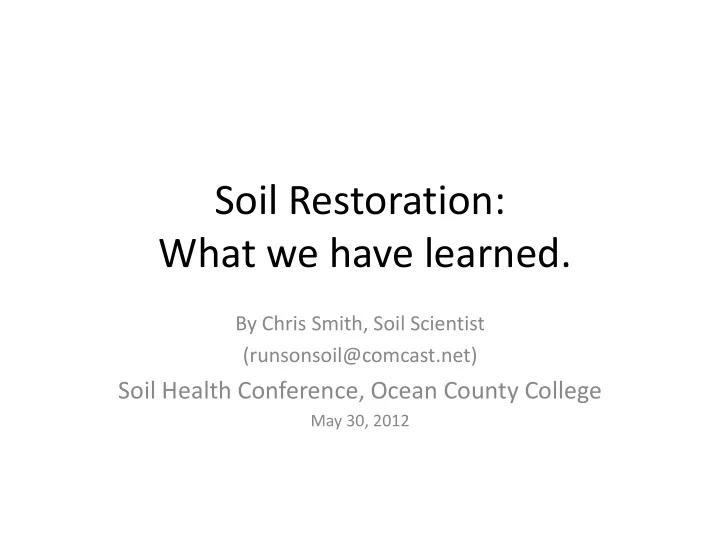 what we have learned