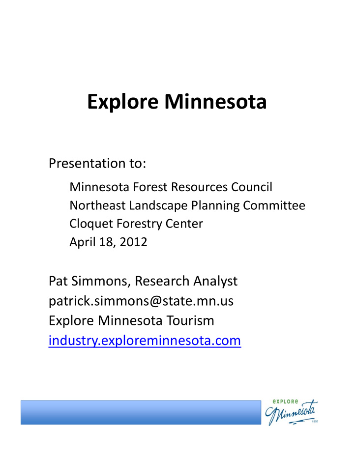 explore minnesota