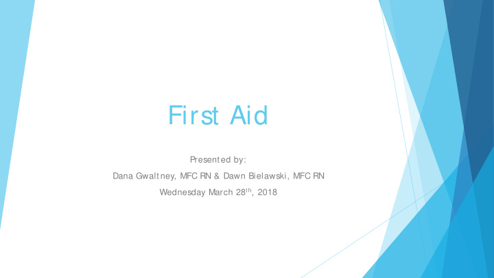 first aid