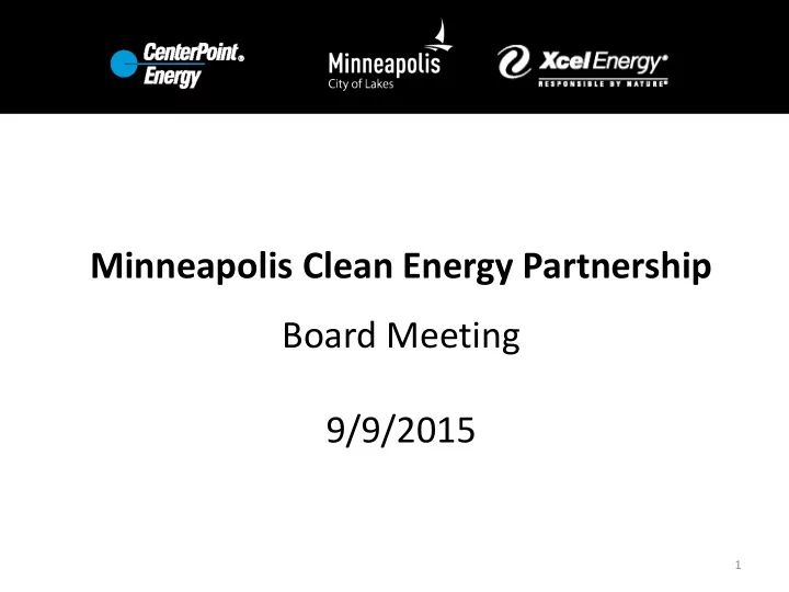 minneapolis clean energy partnership board meeting 9 9