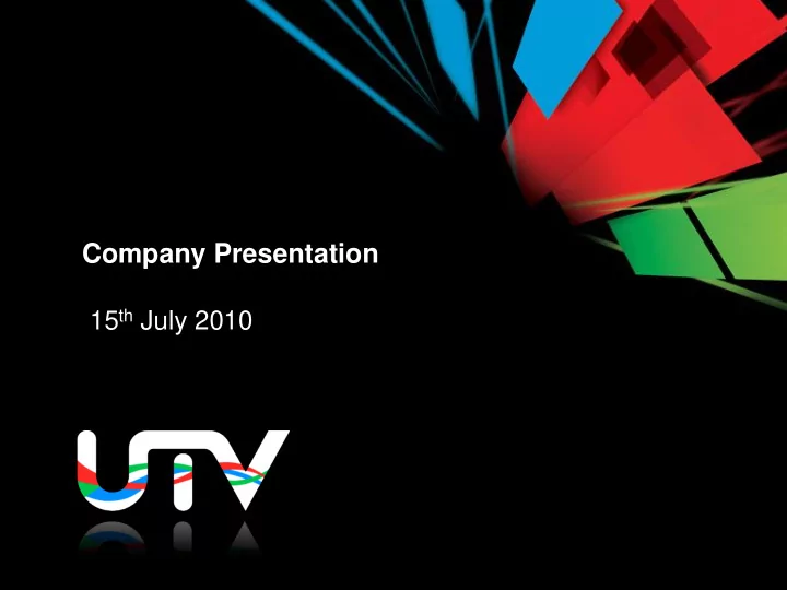 company presentation